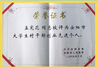 荣誉证书